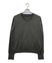 POLO GOLF（ポロ ゴルフ）の古着「Vネックニット」｜グレー
