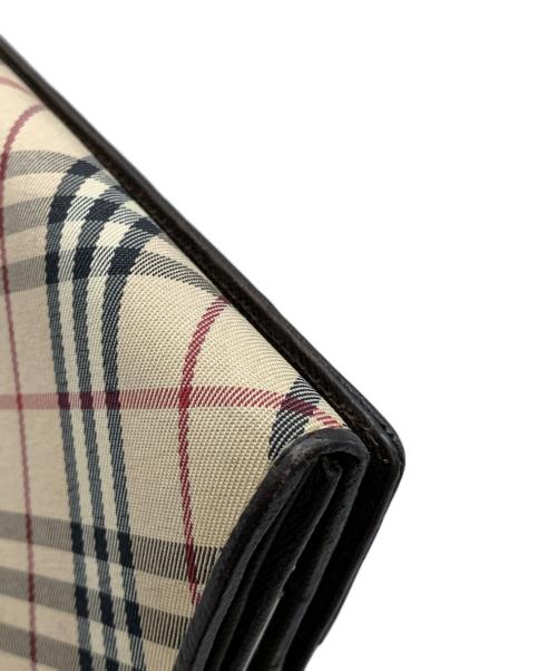 BURBERRY（バーバリー）BURBERRY (バーバリー) 長財布 ブラウン×ベージュの古着・服飾アイテム