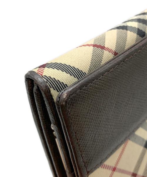 BURBERRY（バーバリー）BURBERRY (バーバリー) 長財布 ブラウン×ベージュの古着・服飾アイテム