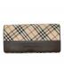 BURBERRY（バーバリー）の古着「長財布」｜ブラウン×ベージュ