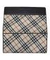 中古・古着 BURBERRY (バーバリー) 長財布 ブラウン×ベージュ：7000円