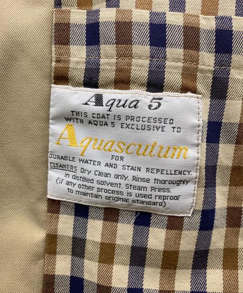 Aquascutum（アクアスキュータム）Aquascutum (アクアスキュータム) ステンカラーコート ベージュ サイズ:不明の古着・服飾アイテム
