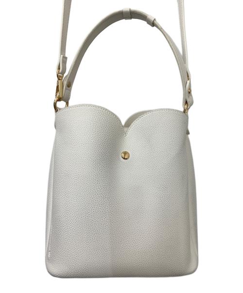 MARY QUANT（マリークヮント）MARY QUANT (マリークヮント) ViS (ビス) デイジーハートトートバッグ ホワイトの古着・服飾アイテム