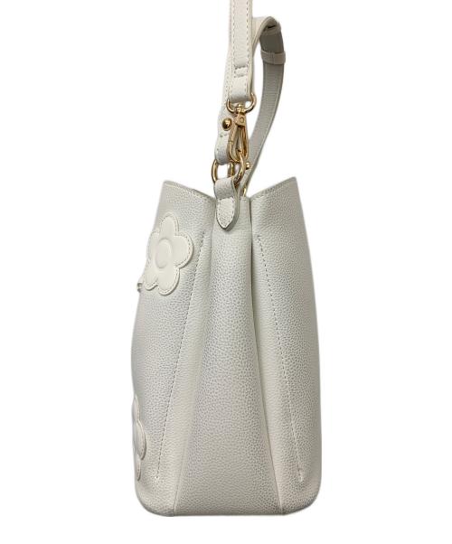 MARY QUANT（マリークヮント）MARY QUANT (マリークヮント) ViS (ビス) デイジーハートトートバッグ ホワイトの古着・服飾アイテム