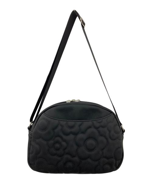 MARY QUANT（マリークヮント）MARY QUANT (マリークヮント) デイジーランダムキルトショルダーバック ブラックの古着・服飾アイテム