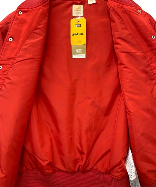 LEVI'S gold tab（リーバイスゴールドタブ）LEVI'S gold tab (リーバイスゴールドタブ) ベースボールジャケット レッド サイズ:Sの古着・服飾アイテム