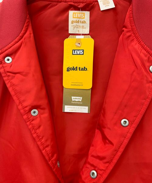 LEVI'S gold tab（リーバイスゴールドタブ）LEVI'S gold tab (リーバイスゴールドタブ) ベースボールジャケット レッド サイズ:Sの古着・服飾アイテム