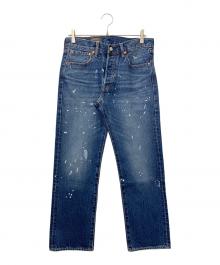 LEVI'S PReMIUM（リーバイス プレミアム）の古着「501ペイント加工デニムパンツ」｜インディゴ