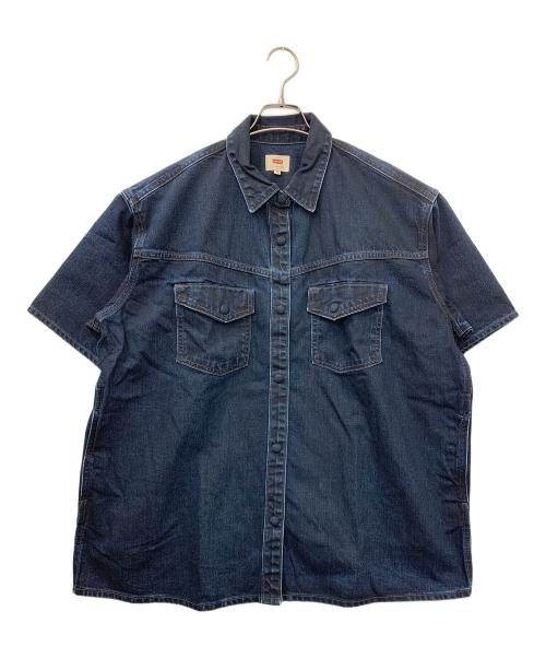 LEVI'S（リーバイス）LEVI'S (リーバイス) WELLTHREAD® ROSEWOOD半袖デニムシャツ インディゴ サイズ:XSの古着・服飾アイテム