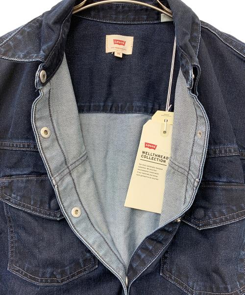 LEVI'S（リーバイス）LEVI'S (リーバイス) WELLTHREAD® ROSEWOOD半袖デニムシャツ インディゴ サイズ:XSの古着・服飾アイテム