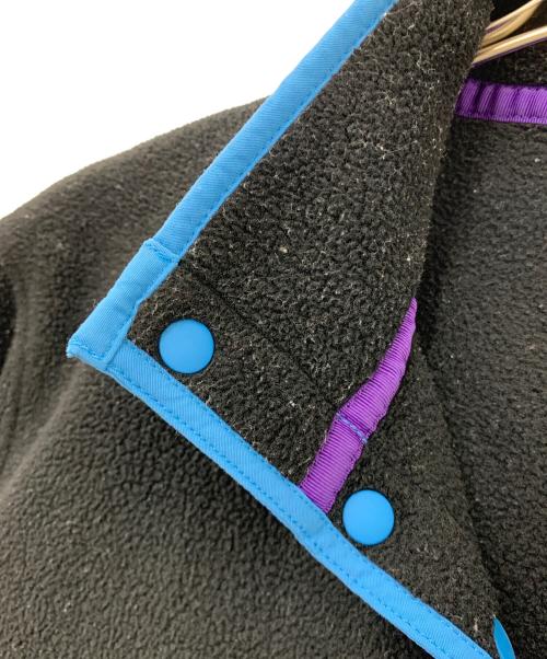 Patagonia（パタゴニア）Patagonia (パタゴニア) ライトウェイト・シンチラ・スナップT・プルオーバー ブラック×ブルー サイズ:Sの古着・服飾アイテム