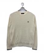 FRED PERRYフレッドペリー）の古着「Waffle Stitch Jumper」｜アイボリー