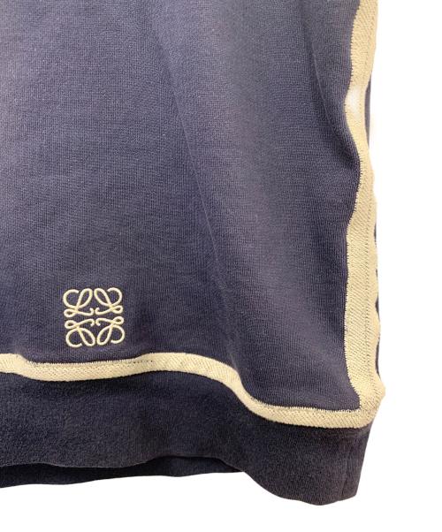 LOEWE（ロエベ）LOEWE (ロエベ) アナグラムエンブロイダリー スウェット ネイビー サイズ:Mの古着・服飾アイテム