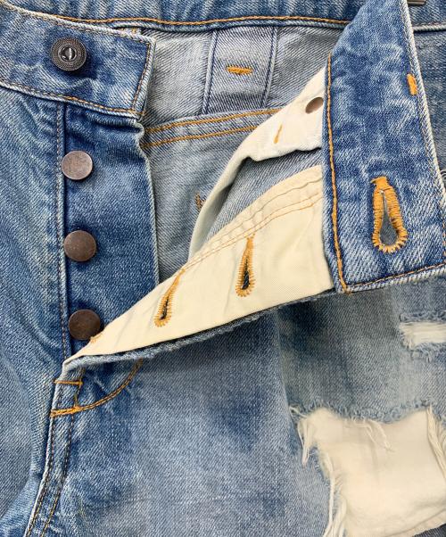 KITH（キス）KITH (キス) ダメージジーンズ ブルー サイズ:6の古着・服飾アイテム