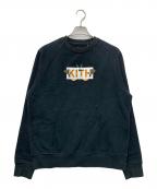 KITHキス）の古着「Monarch Classic Logo Crewneck」｜ブラック