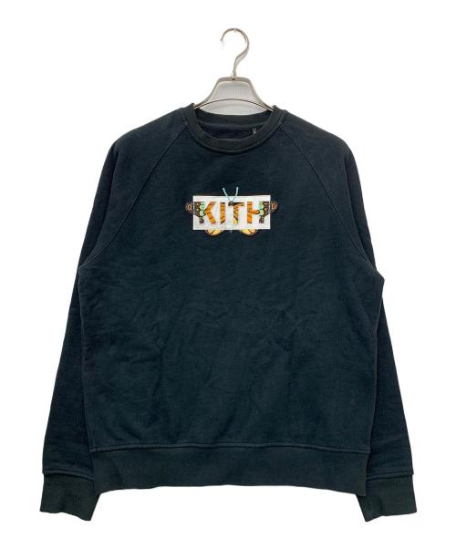 KITH（キス）KITH (キス) Monarch Classic Logo Crewneck ブラック サイズ:Sの古着・服飾アイテム