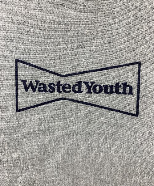 WASTED YOUTH（ウェイステッドユース）WASTED YOUTH (ウェイステッドユース) プルオーバーパーカー グレー サイズ:Mの古着・服飾アイテム