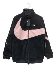NIKE（ナイキ）の古着「BIG SWOOSH BOA JACKET」｜ブラック×ピンク