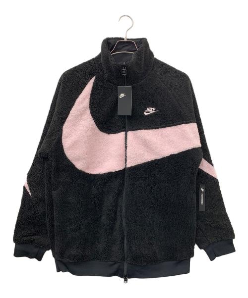 NIKE（ナイキ）NIKE (ナイキ) BIG SWOOSH BOA JACKET ブラック×ピンク サイズ:L 未使用品の古着・服飾アイテム