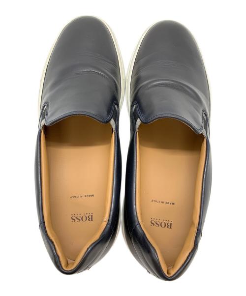 BOSS HUGO BOSS（ボス ヒューゴボス）BOSS HUGO BOSS (ボス ヒューゴボス) スリッポン ブラック サイズ:40の古着・服飾アイテム