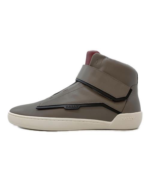 BALLY（バリー）BALLY (バリー) ハイカットスニーカー グレー サイズ:EU 6 1/2の古着・服飾アイテム