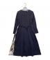 BLUE LABEL CRESTBRIDGE（ブルーレーベルクレストブリッジ）の古着「長袖ワンピース」｜ブラック