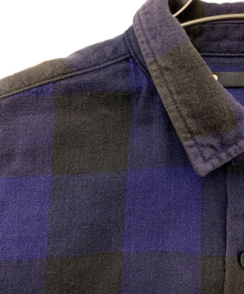 MINEDENIM（マインデニム）MINEDENIM (マインデニム) 長袖シャツ ブラック×ブルー サイズ:2の古着・服飾アイテム