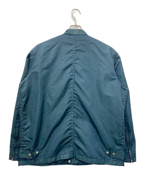 dip ltd（ディテール イン パーフェクション）dip ltd (ディテール イン パーフェクション) ナイロン シングルライダースジャケット グリーン サイズ:Mの古着・服飾アイテム