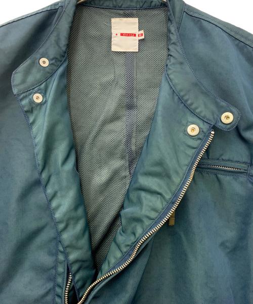 dip ltd（ディテール イン パーフェクション）dip ltd (ディテール イン パーフェクション) ナイロン シングルライダースジャケット グリーン サイズ:Mの古着・服飾アイテム