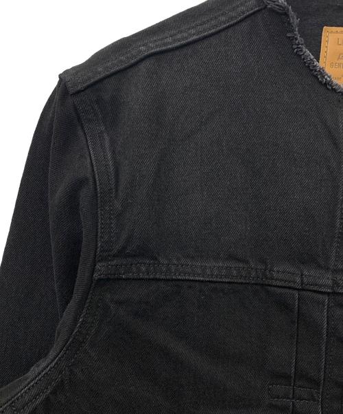 LEVI'S（リーバイス）LEVI'S (リーバイス) Type 1 Trucker Jacket COLLARLESS ブラック サイズ:Sの古着・服飾アイテム