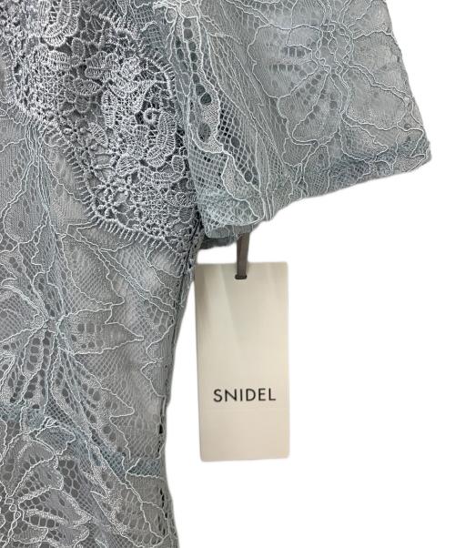 Snidel（スナイデル）Snidel (スナイデル) シャイニーレースドレス スカイブルー サイズ:1 未使用品の古着・服飾アイテム