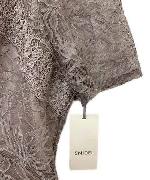 Snidel（スナイデル）Snidel (スナイデル) シャイニーレースドレス パープル サイズ:1 未使用品の古着・服飾アイテム