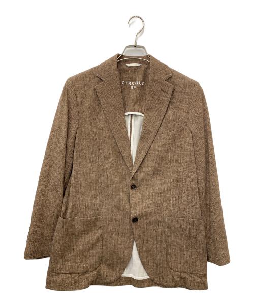 CIRCOLO 1901（チルコロ1901）Circolo 1901 (チルコロ1901) ジャージージャケット ブラウン サイズ:48の古着・服飾アイテム