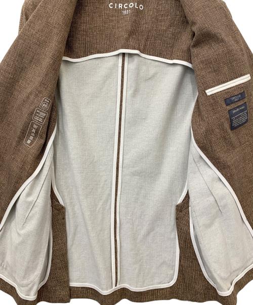 CIRCOLO 1901（チルコロ1901）Circolo 1901 (チルコロ1901) ジャージージャケット ブラウン サイズ:48の古着・服飾アイテム