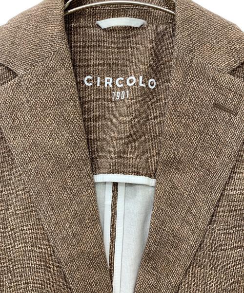 CIRCOLO 1901（チルコロ1901）Circolo 1901 (チルコロ1901) ジャージージャケット ブラウン サイズ:48の古着・服飾アイテム