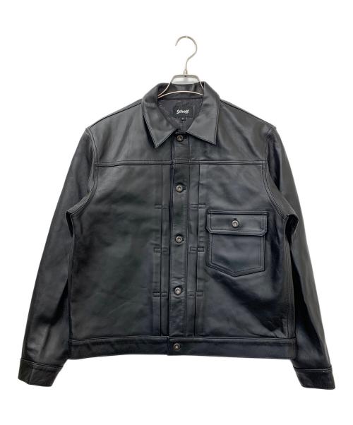Schott（ショット）Schott (ショット) SHEEP LEATHER 1st TRACKER JACKET ブラック サイズ:Mの古着・服飾アイテム