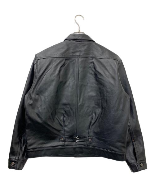 Schott（ショット）Schott (ショット) SHEEP LEATHER 1st TRACKER JACKET ブラック サイズ:Mの古着・服飾アイテム