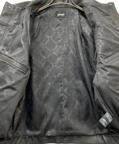 Schott（ショット）Schott (ショット) SHEEP LEATHER 1st TRACKER JACKET ブラック サイズ:Mの古着・服飾アイテム