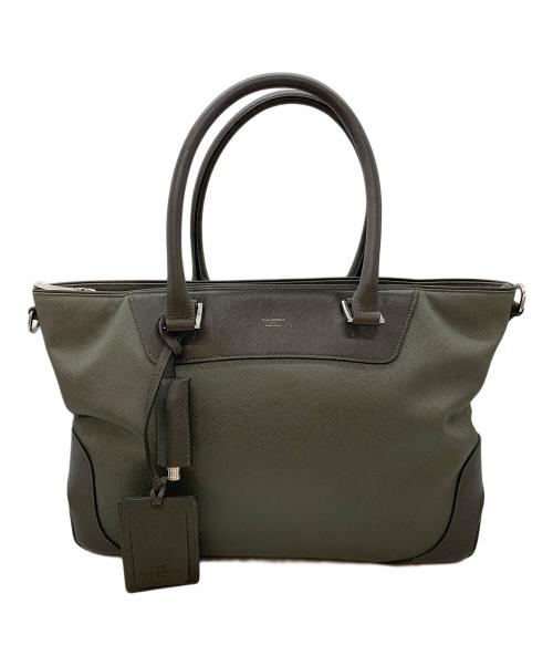 PELLE MORBIDA（ペッレモルビダ）PELLE MORBIDA (ペッレモルビダ) 2WAYトートバッグ キャピターノ グレーの古着・服飾アイテム