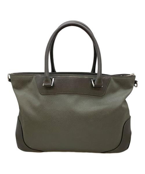 PELLE MORBIDA（ペッレモルビダ）PELLE MORBIDA (ペッレモルビダ) 2WAYトートバッグ キャピターノ グレーの古着・服飾アイテム