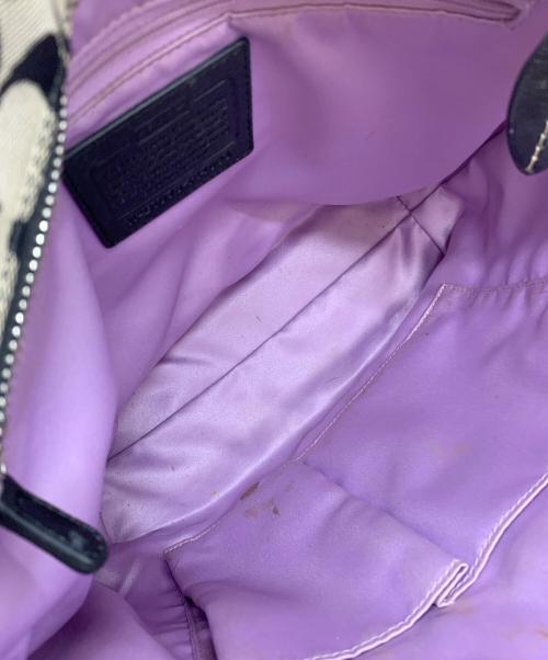 COACH（コーチ）COACH (コーチ) トートバッグ シグネチャー ベージュ×ブラックの古着・服飾アイテム