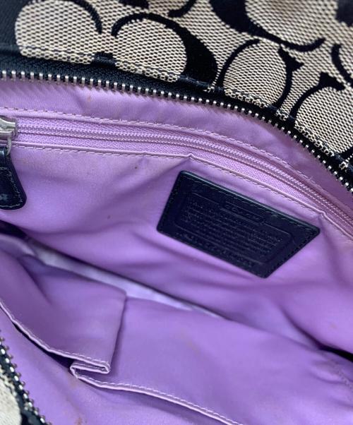 COACH（コーチ）COACH (コーチ) トートバッグ シグネチャー ベージュ×ブラックの古着・服飾アイテム