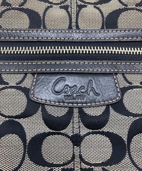 COACH（コーチ）COACH (コーチ) トートバッグ シグネチャー ベージュ×ブラックの古着・服飾アイテム