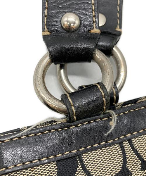 COACH（コーチ）COACH (コーチ) トートバッグ シグネチャー ベージュ×ブラックの古着・服飾アイテム