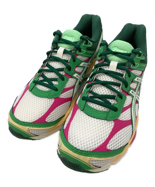 asics（アシックス）asics (アシックス) GEL-CUMULUS 16 グリーン×ピンク サイズ:27.5の古着・服飾アイテム