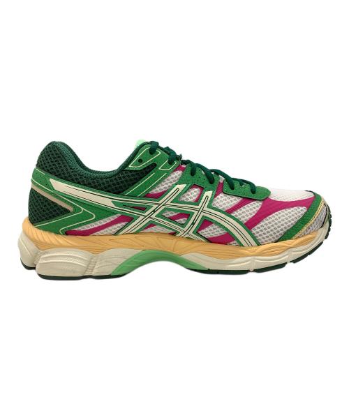 asics（アシックス）asics (アシックス) GEL-CUMULUS 16 グリーン×ピンク サイズ:27.5の古着・服飾アイテム