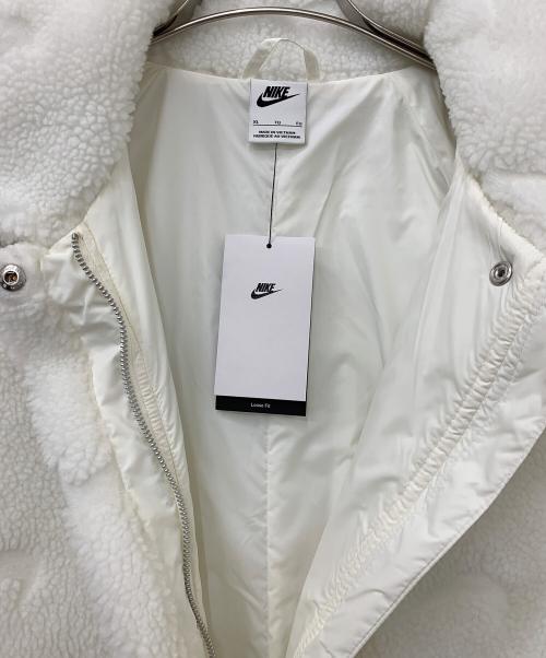 NIKE（ナイキ）NIKE (ナイキ) ボアコート ホワイト サイズ:XLの古着・服飾アイテム