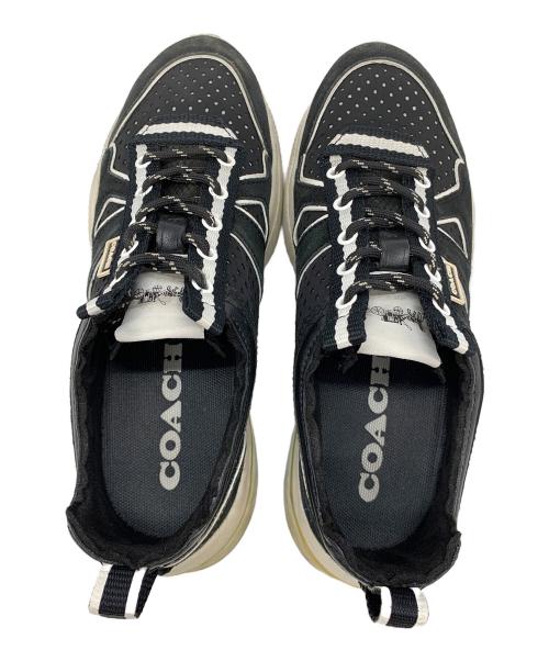 COACH（コーチ）COACH (コーチ) スニーカー ブラック×ホワイト サイズ:24の古着・服飾アイテム
