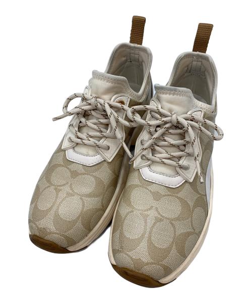 COACH（コーチ）COACH (コーチ) スニーカー ベージュ サイズ:24の古着・服飾アイテム