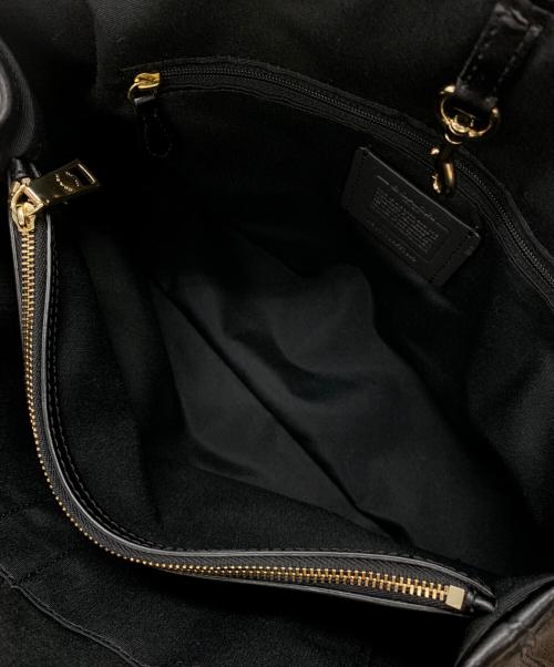 COACH（コーチ）COACH (コーチ) トートバッグ ブラウン×ブラックの古着・服飾アイテム